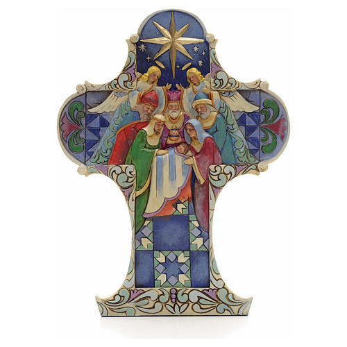 Croix de Noel Sainte Famille Jim Shore - Nativity cross 1