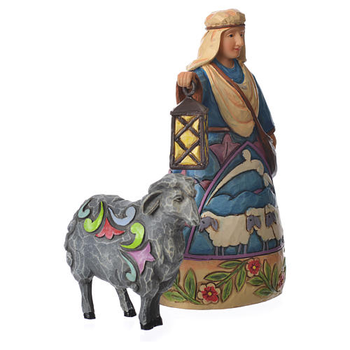 Jim Shore - Mini Nativity Shepherd (berger avec mouton) 10cm 2