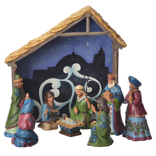 Jim Shore - Pint Nativity Set 13cm figurines, 9 pcs 1
