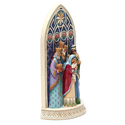 Jim Shore - Holy Family by Cathedral Window (Sainte Famille) 3