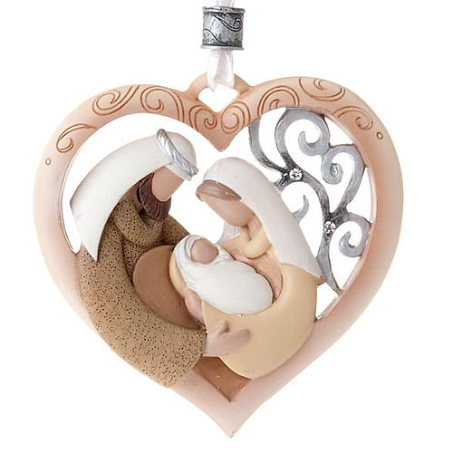 Nativity ornament heart shaped Legacy of Love 1