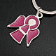 Llavero metal ángel violeta s2