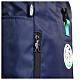 Blue empty backpack of the 2025 Jubilee pilgrim's kit s5