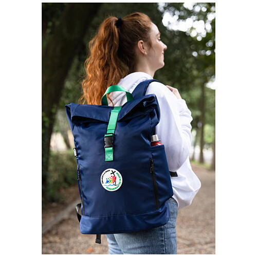 Zaino blu vuoto kit del pellegrino Giubileo 2025 2