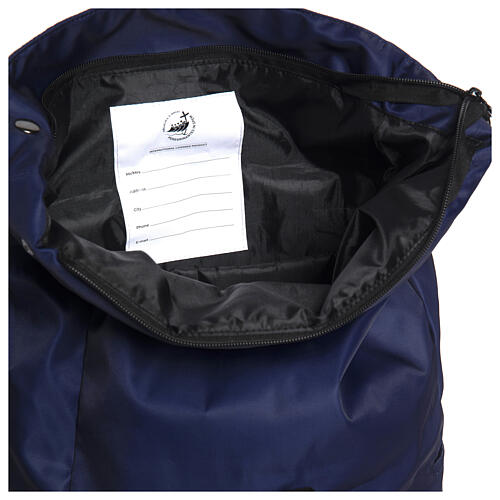 Jubilee 2025 pilgrim's backpack blue, empty 12