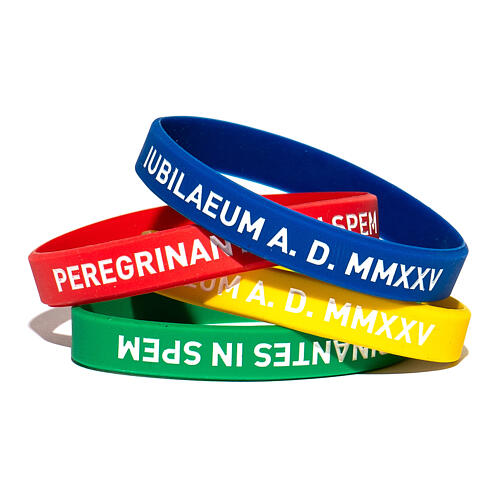 Set of 4 silicone bracelets for the 2025 Jubilee Pilgrim kit 1