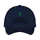 Blue baseball cap with rubber patch of the 2025 Jubilee logo, pilgrim's kit s2