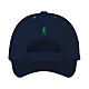 Blue baseball cap with embroidered patch of the 2025 Jubilee logo, pilgrim's kit s2