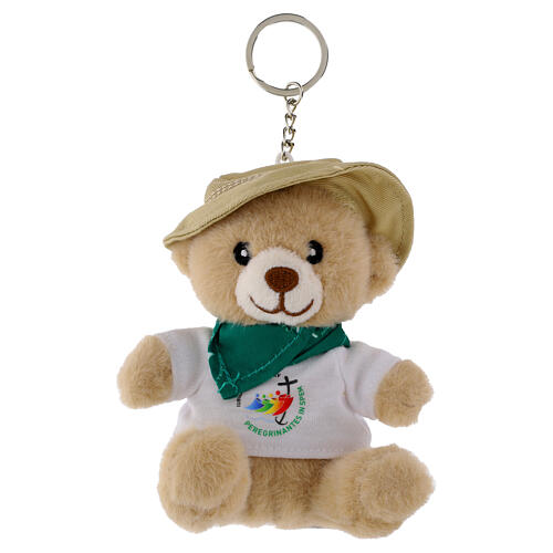 Key ring with 3 in teddy bear, 2025 Jubilee pilgrim's kit 1