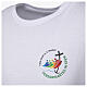 T-Shirt zum Jubiläum 2025, weiß, mit gedrucktem Logo, Pilgerausrüstung s3