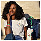 White t-shirt with colour print of the 2025 Jubilee logo, pilgrim's kit s2