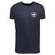 T-Shirt zum Jubiläum 2025, Blau, mit gedrucktem Logo, Pilgerausrüstung s1