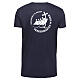 T-Shirt zum Jubiläum 2025, Blau, mit gedrucktem Logo, Pilgerausrüstung s4