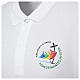 Polo shirt with colour print of the 2025 Jubilee logo, pilgrim's kit s2