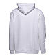 Sudadera blanca capucha kit del peregrino impresión en color Jubileo 2025 s6