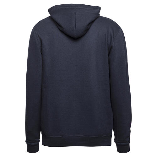 Blue hoodie with embossed printing, pilgrim's kit 5