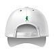 White baseball cap with rubber patch of the 2025 Jubilee logo, pilgrim's kit s2