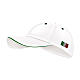 White baseball cap with embroidered patch of the 2025 Jubilee logo, pilgrim's kit s2