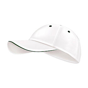 Cappello baseball bianco patch ricamato kit del pellegrino Giubileo 2025