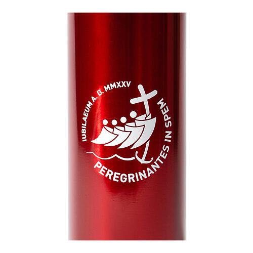 Trinkflasche aus Aluminium zum Jubiläum 2025, rot, Pilgerausrüstung 3