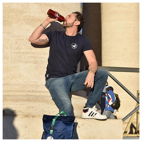 Borraccia alluminio rosso Giubileo 2025 kit del pellegrino rosso 2