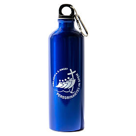 Blue aluminium water bottle, 2025 Jubilee pilgrim's kit