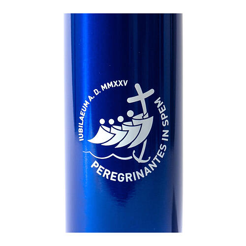 Borraccia alluminio Giubileo 2025 blu kit del pellegrino 3