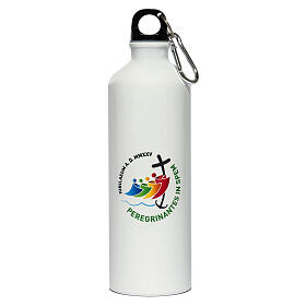 White aluminum water bottle Jubilee 2025 pilgrim kit