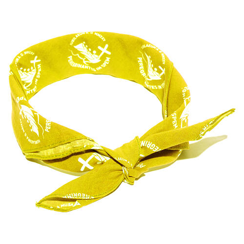 Yellow bandana, 2025 Jubilee pilgrim's kit 3