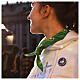 Green bandana with white logo, 2025 Jubilee pilgrim's kit s2