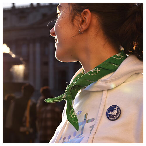 Foulard kit del pellegrino verde Giubileo 2025 2