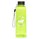 Trinkflasche aus recycelten Kunststoff zum Jubiläum 2025, Grün, Pilgerausrüstung s1