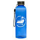 Trinkflasche aus recycelten Kunststoff zum Jubiläum 2025, Blau, Pilgerausrüstung s1