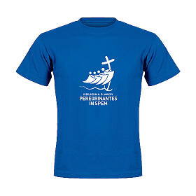 Official Jubilee 2025 blue t-shirt with white logo