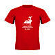 T-shirt with Jubilee 2025 official logo, red cotton s1