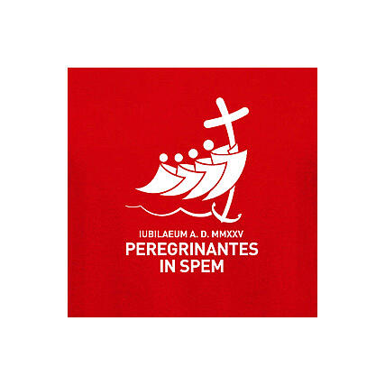 Camiseta Jubileo 2025 logotipo oficial roja 2