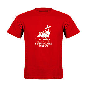Camiseta Jubileu 2025 logótipo oficial vermelha