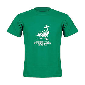 T-shirt colore verde logo ufficiale bianco Giubileo 2025