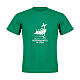 Official Jubilee 2025 green t-shirt with white logo s1