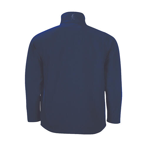 Blue softshell jacket with Jubilee 2025 official logo 3