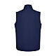 Blue softshell vest with Jubilee 2025 official logo s3