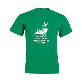 T-shirt bambini colore verde Giubileo 2025 logo ufficiale