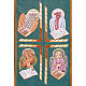 Lectern cover, 4 evangelists s4