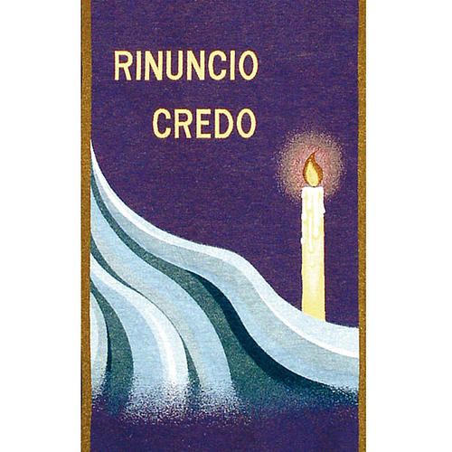 Lectern Cover "Rinuncio Credo", purple or white  2