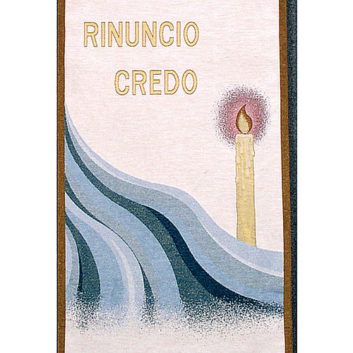 Lectern Cover "Rinuncio Credo", purple or white  3