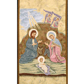 Pultbehang Geburt Christi und Engel