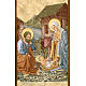Lectern cover, Nativity and stable gold background s2