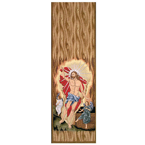 Lectern cover, Resurrection of Christ and angels 1