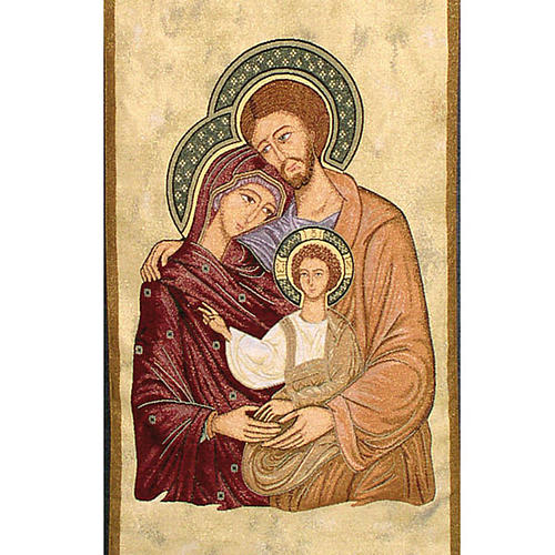 Holy Family pulpit cover, golden background 2
