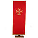 Gold cross pulpit cover with glass insert s4